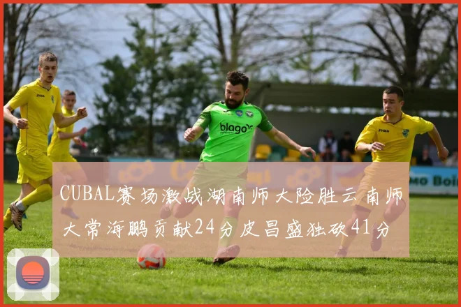 CUBAL赛场激战湖南师大险胜云南师大常海鹏贡献24分皮昌盛独砍41分6断